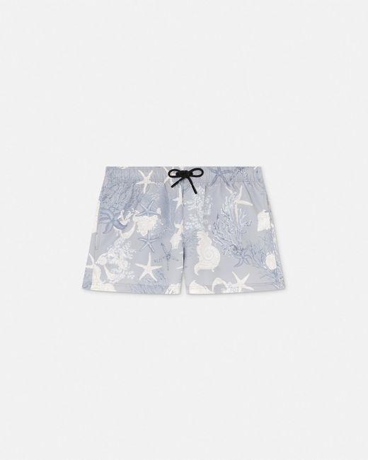 Versace White Barocco Sea Swim Shorts for men