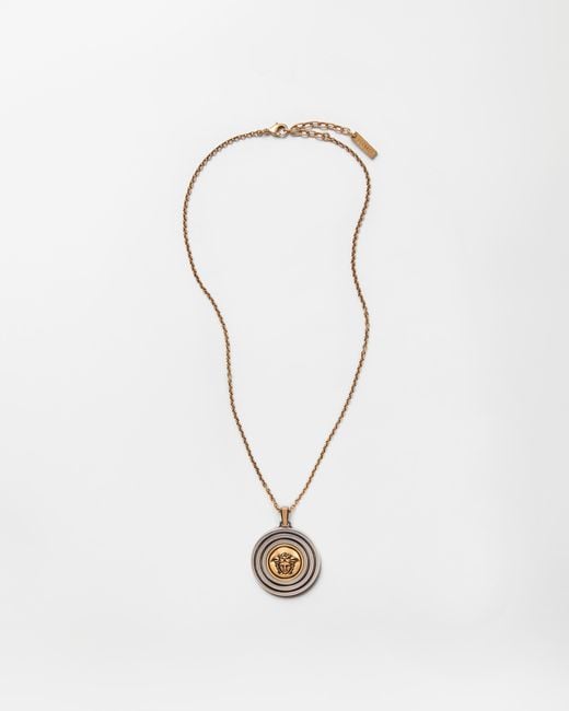 Versace White Orbit Chain Necklace for men
