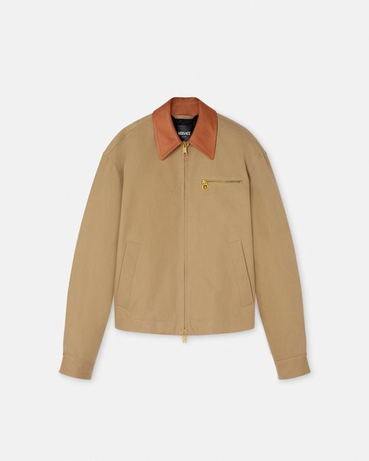 Versace Natural Cotton-Canvas Blouson for men