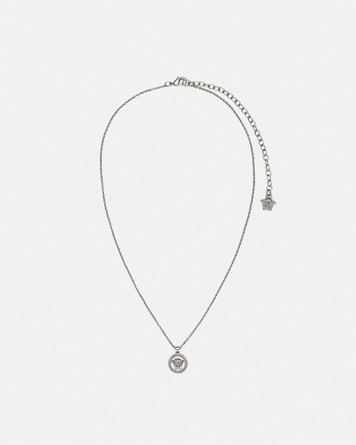 Versace White Collier À Pendentif Medusa '95