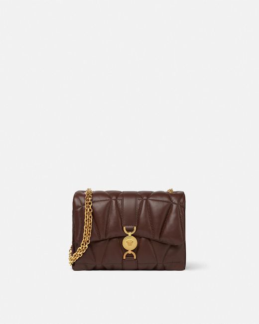 Bolso De Hombro Acolchado Kleio Versace de color Brown