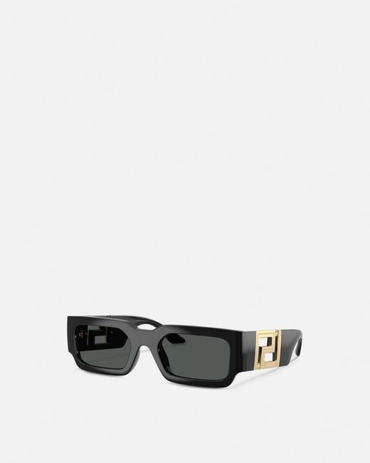 Versace White Greca Maxi Sunglasses for men