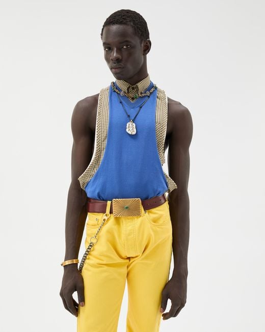 Canotta di Versace in Blue da Uomo