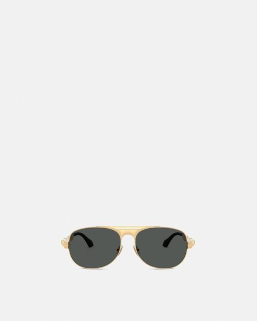 Versace Multicolor Clarck Pilot Sunglasses for men