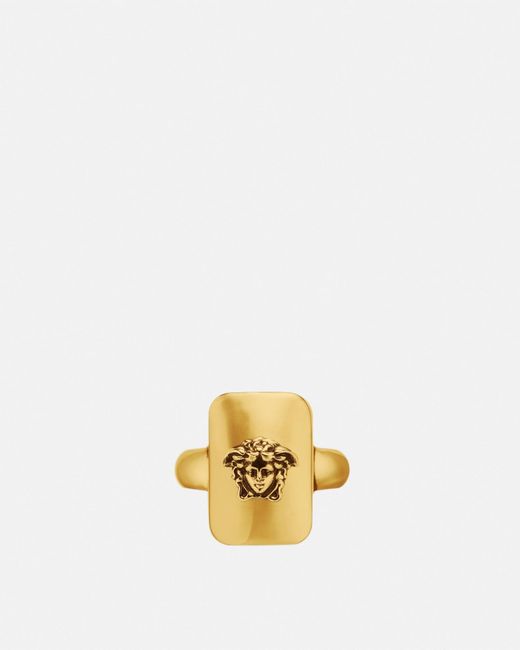 Versace Metallic Medusa Ring for men