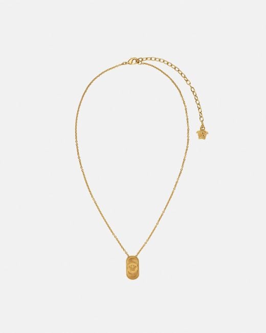 Versace White Medusa Biggie Necklace for men