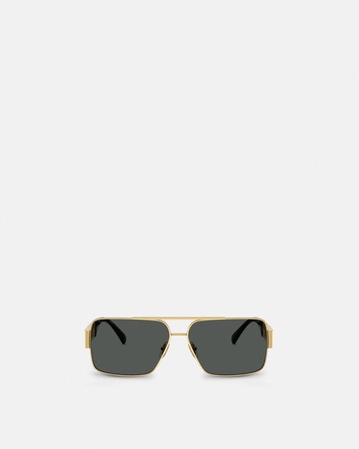 Versace Multicolor Greca Navigator Sunglasses for men