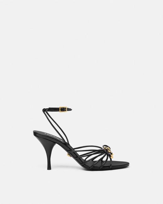 Versace White Opera Bow Nappa Sandals 85 Mm