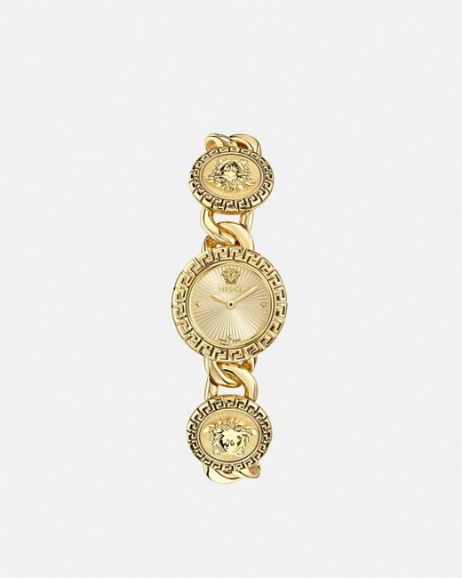 Versace Metallic La Greca Stud Icon Watch