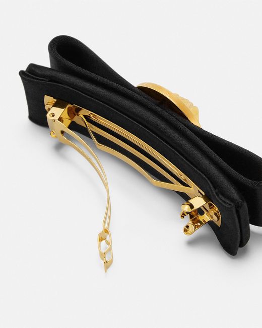 Versace White Gianni Ribbon Hair Clip