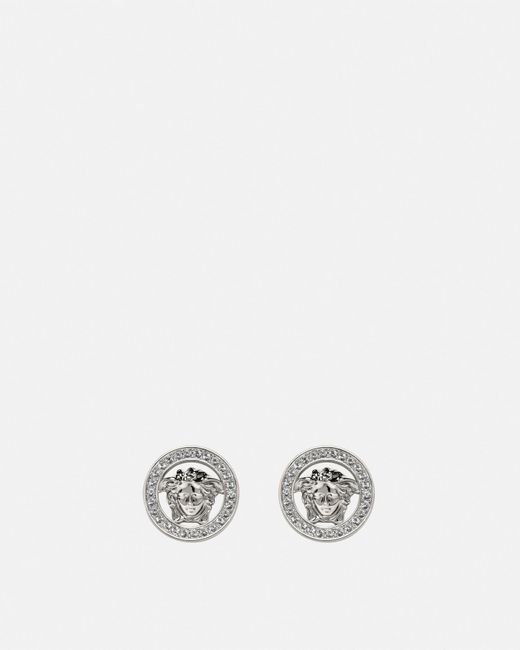 Versace White Crystal Medusa '95 Earrings