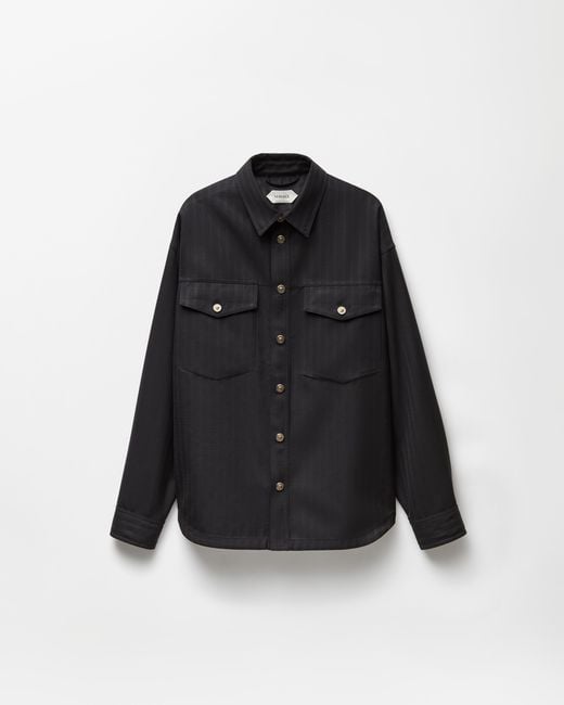 Versace Black Jacquard Wool Blouson for men