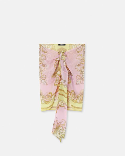 Versace Multicolor Printed Foulard Skirt