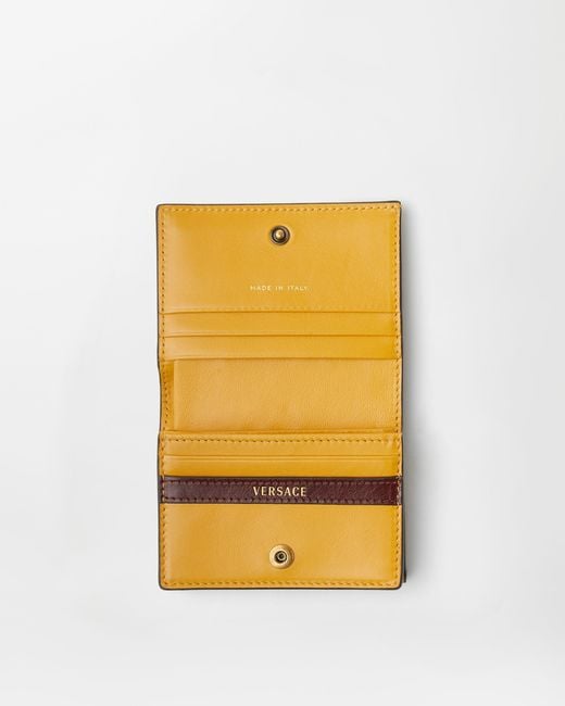 Versace Yellow Emblème Leather Wallet