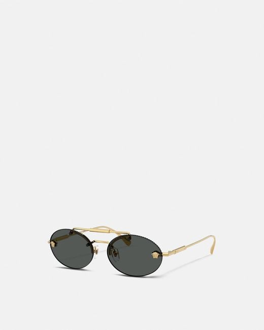 Versace White Medusa Light Sunglasses