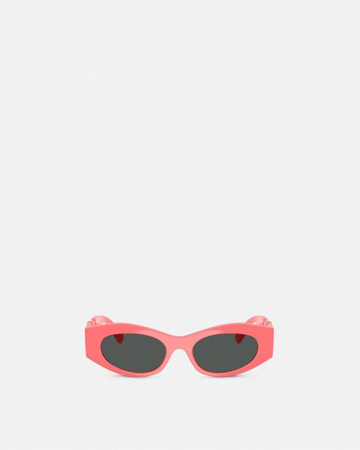Versace Pink Medusa Biggie Cat-Eye Sunglasses
