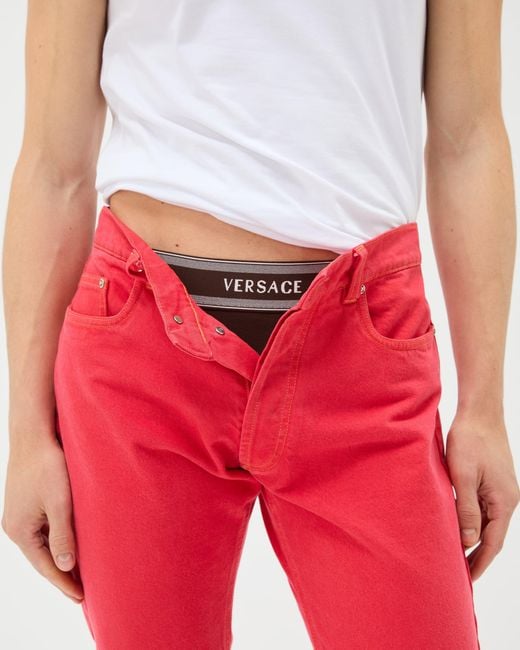 Versace White Ribbed Cotton-Jersey Briefs for men