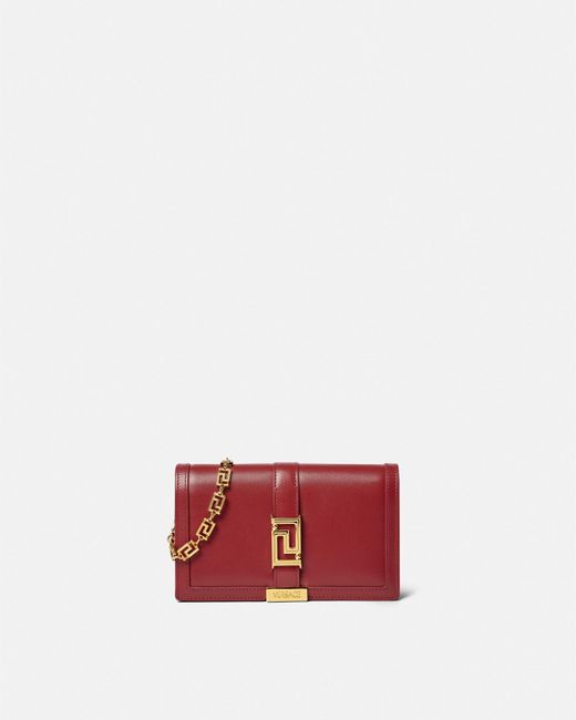 Versace Red Greca Goddess Mini Bag