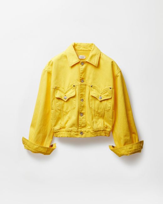 Versace Yellow Oversized Denim Blouson