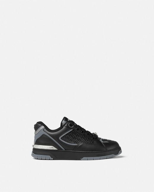 Versace Black Biggie Basket Sneakers for men