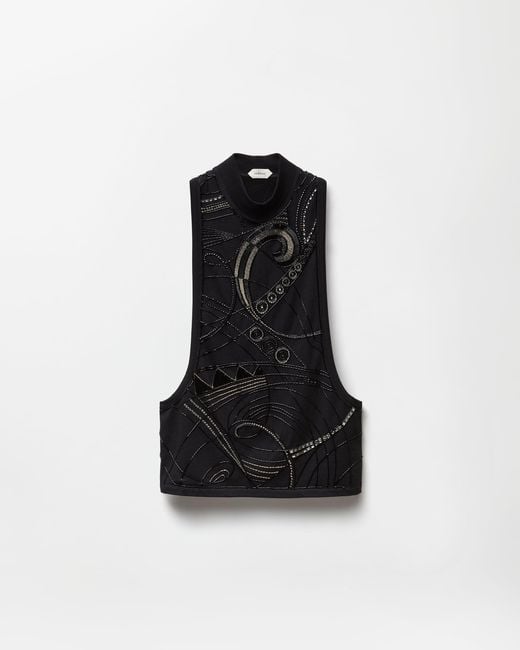 Top di Versace in Black