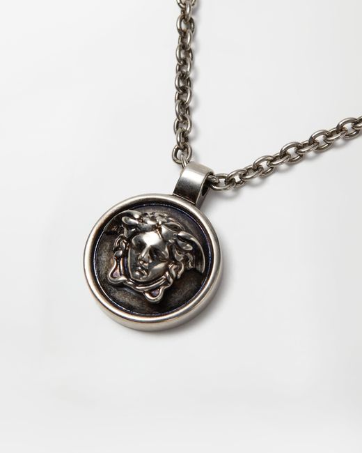 Versace White Medusa Necklace