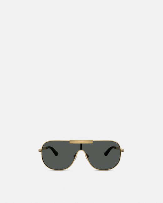 Versace Multicolor Greca Flow Mask Sunglasses for men