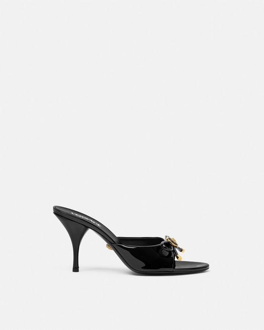 Versace Multicolor Opera Bow Mules Vernies 85 Mm