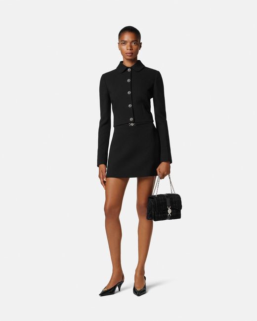 Versace Black Short Skirts