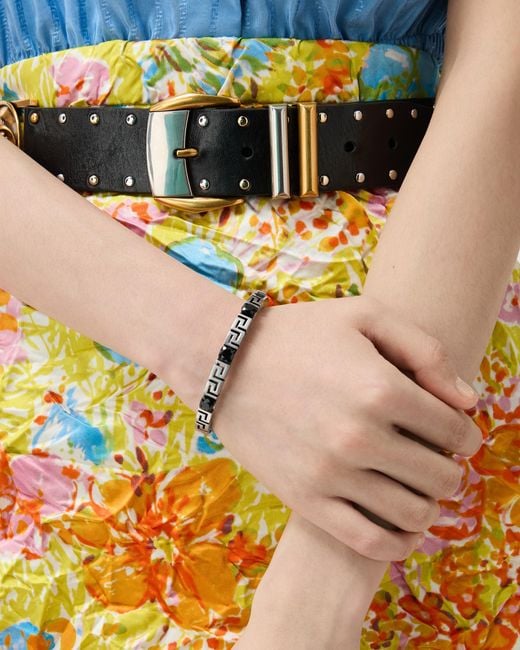 Greca Pulsera Versace de color White