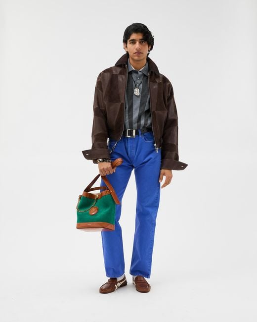 Straight Jeans Versace de hombre de color Blue