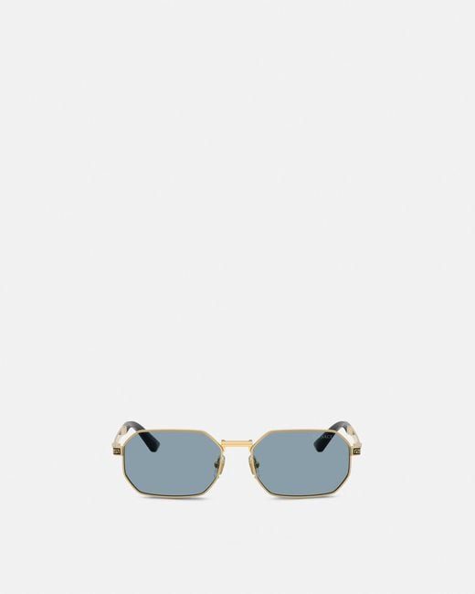 Versace White Greca Flow Sunglasses for men