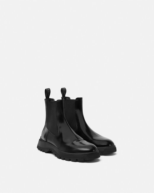 Versace Black Chelsea Boots for men