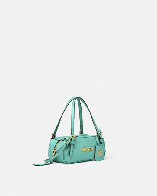 Mini Borsa Bowling Tag di Versace in Green