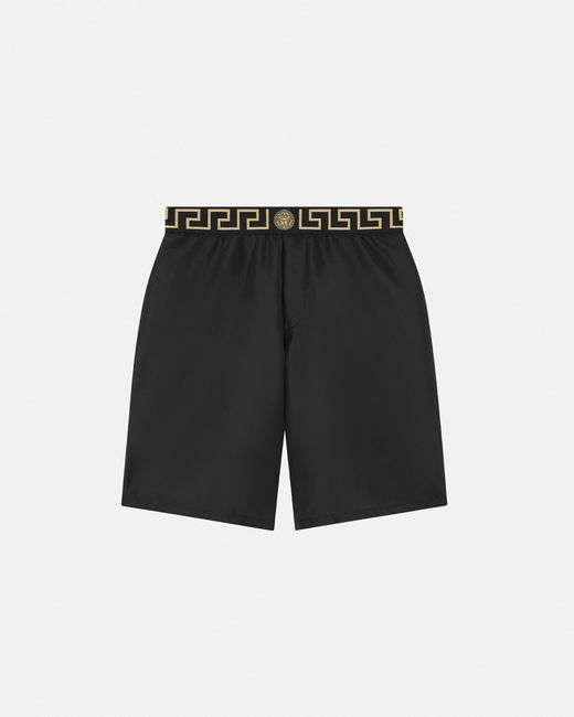 Versace Black Mid Boardshorts for men
