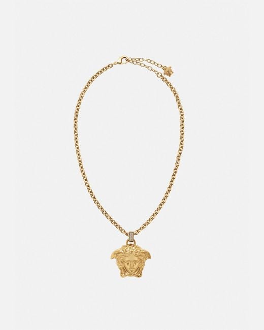 Collana Con Cristalli La Medusa di Versace in White