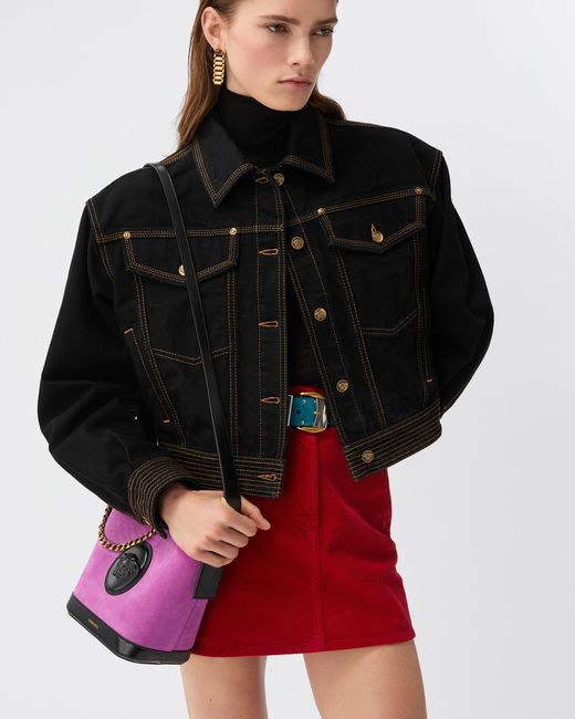 Versace Black Denim Blouson