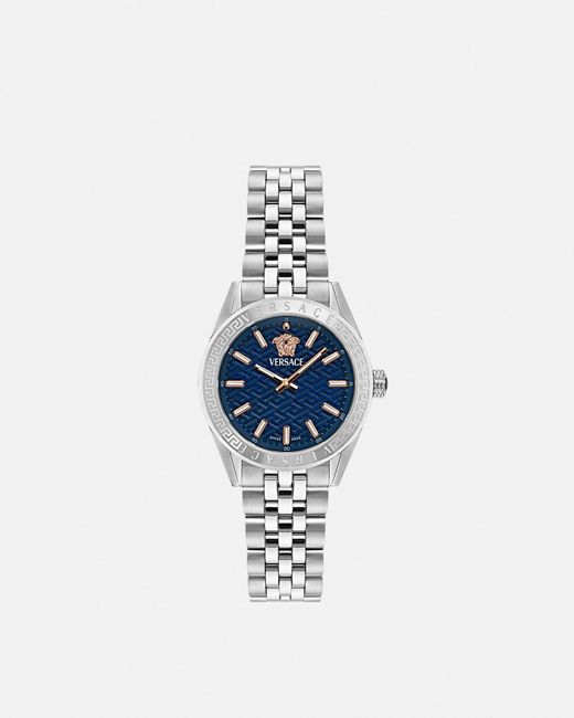Versace Blue V-code Lady Watch
