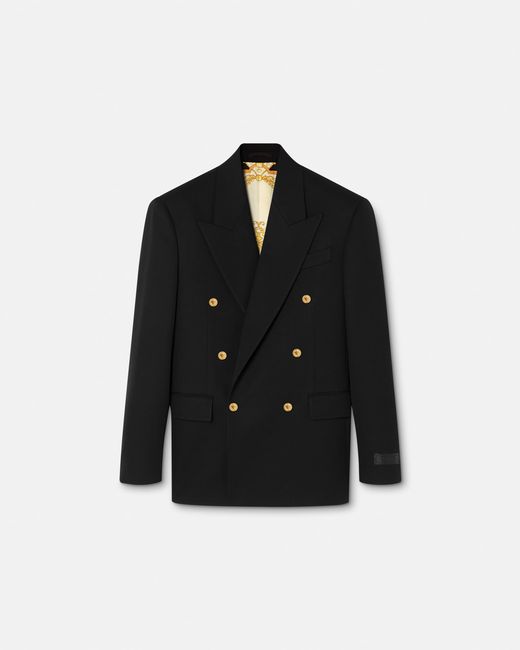 Versace Black Wool Blazer for men