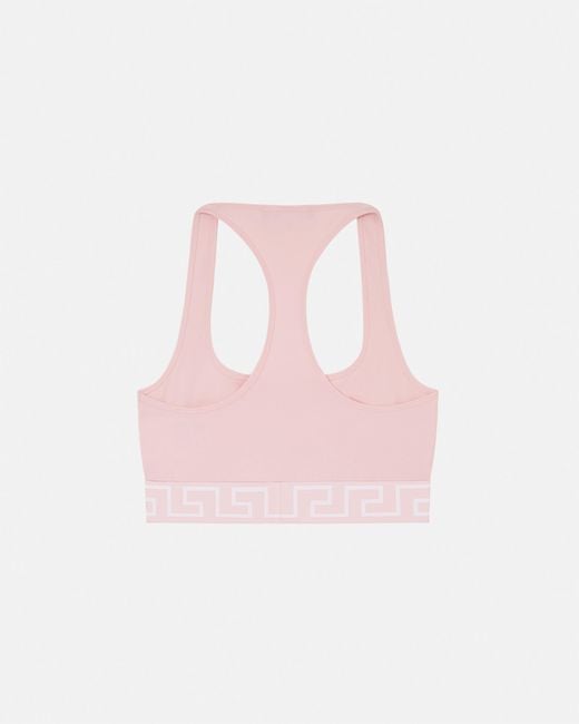 Versace Pink Cotton-Jersey Scoop Bralette