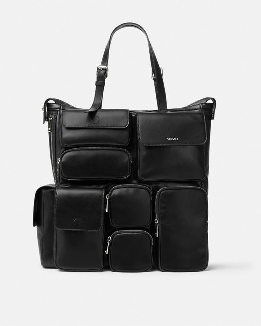 Versace Black Cargo Large Tote Bag for men