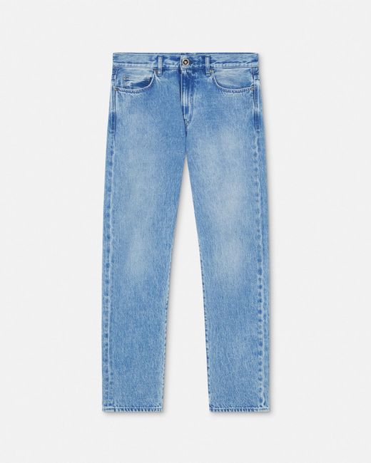 Versace Blue Regular-fit Jeans for men