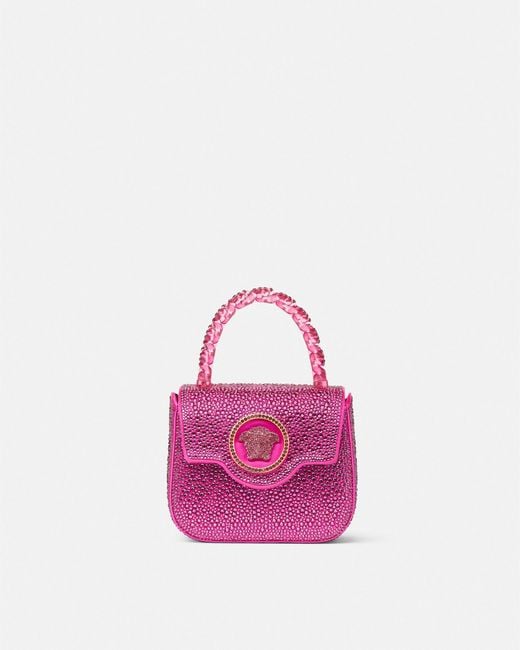Versace Pink Crystal La Medusa Mini Bag