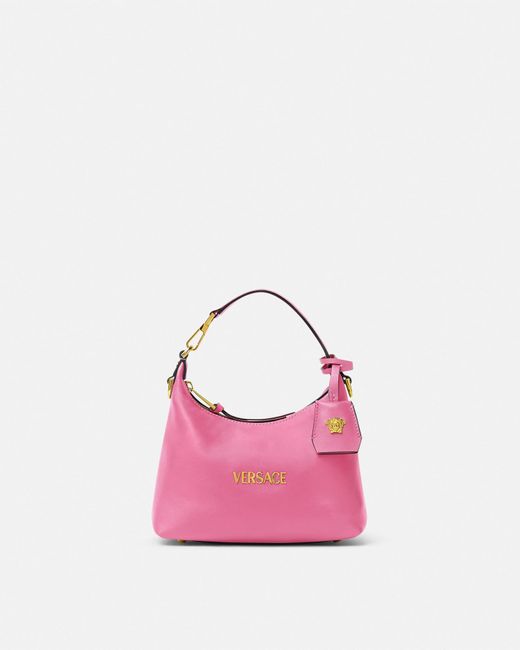 Borsa A Mano Hobo Tag di Versace in Pink