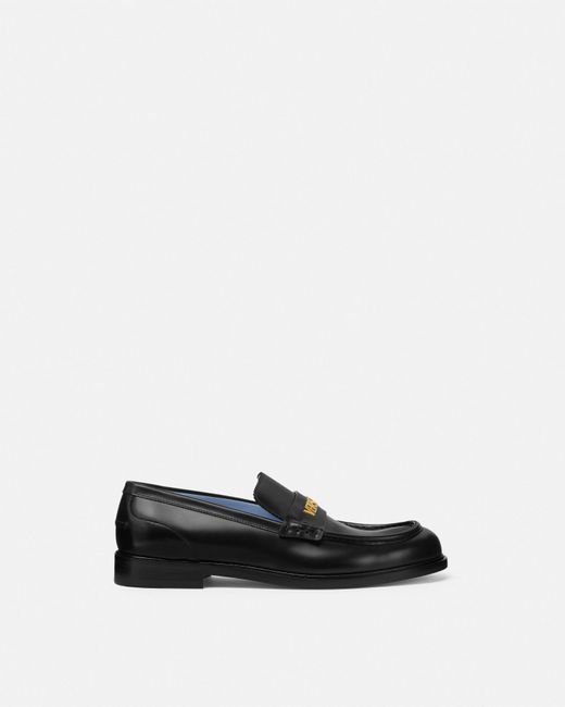 Mocasines Con Logotipo Versace de hombre de color White