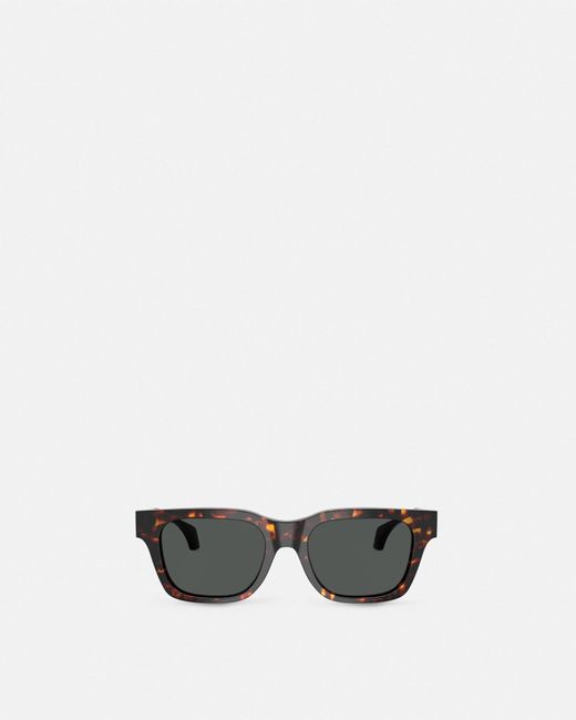 Versace White Signature Squared Sunglasses for men