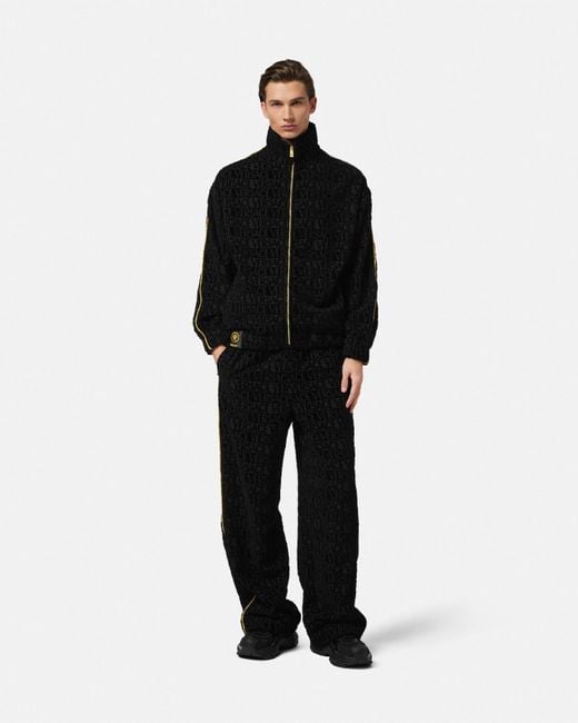 Versace Black I Baroque Flared Sweatpants