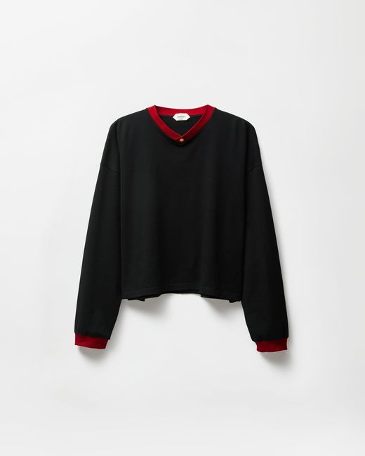 Versace Black Stretch Cotton-Jersey Long-Sleeved T-Shirt for men