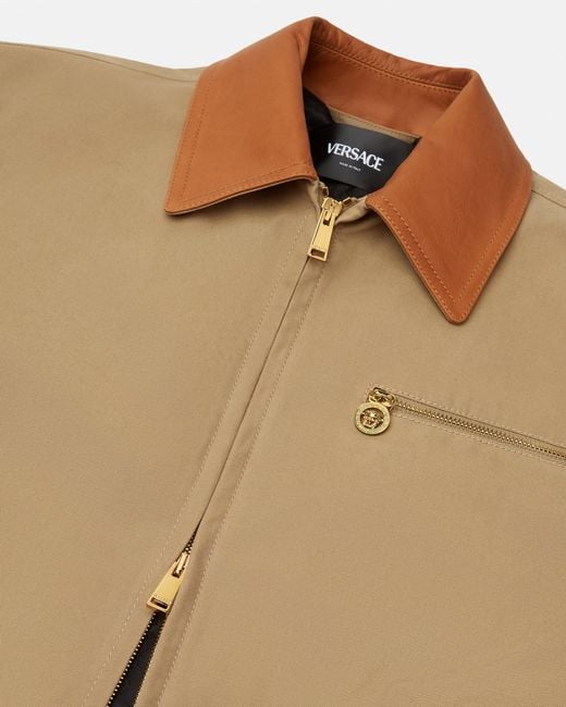 Versace Natural Cotton-Canvas Blouson for men