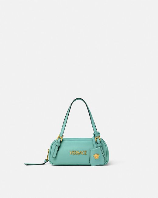 Mini Borsa Bowling Tag di Versace in Green